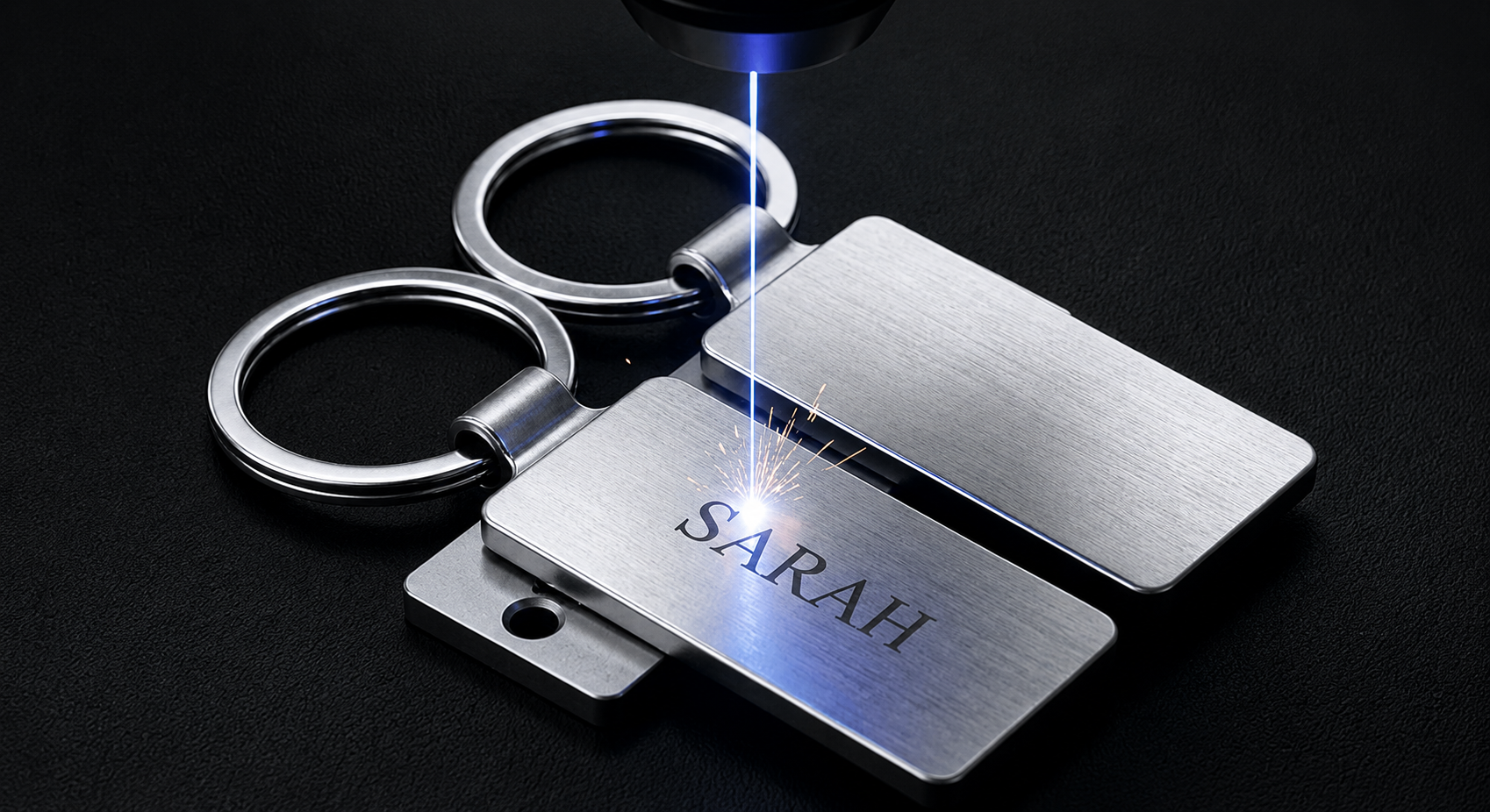 Personalised engraved keychain
